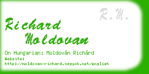 richard moldovan business card